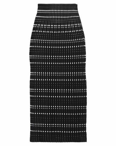 Alexander Mcqueen Woman Midi skirt Black Viscose, Polyester, Cotton, Polyamide Cover