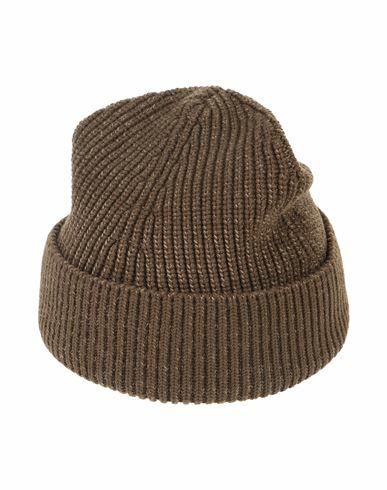 Maison Margiela Man Hat Military green Cotton, Wool Cover