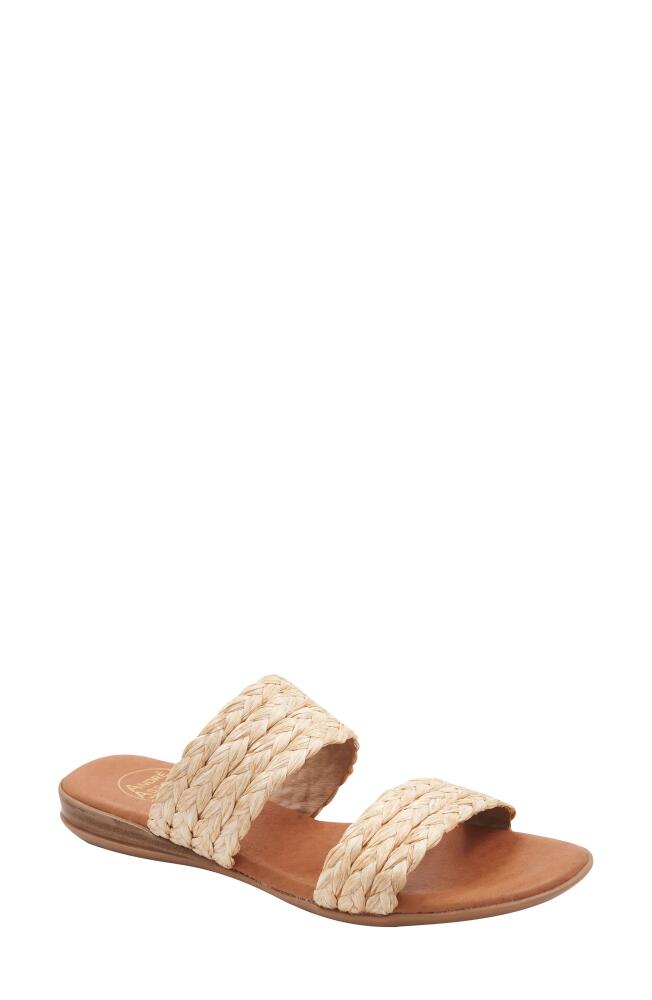 André Assous Narice Clear Slide Sandal in Beige Cover