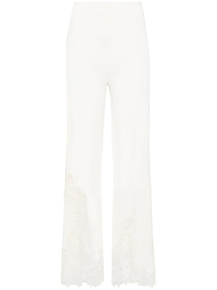 Ermanno Scervino chantilly-lace straight trousers - Neutrals Cover