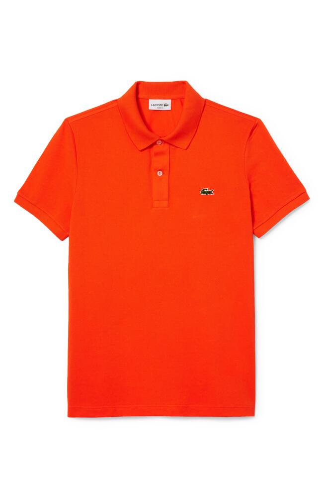 Lacoste Slim Fit Piqué Polo in Sunrise Cover