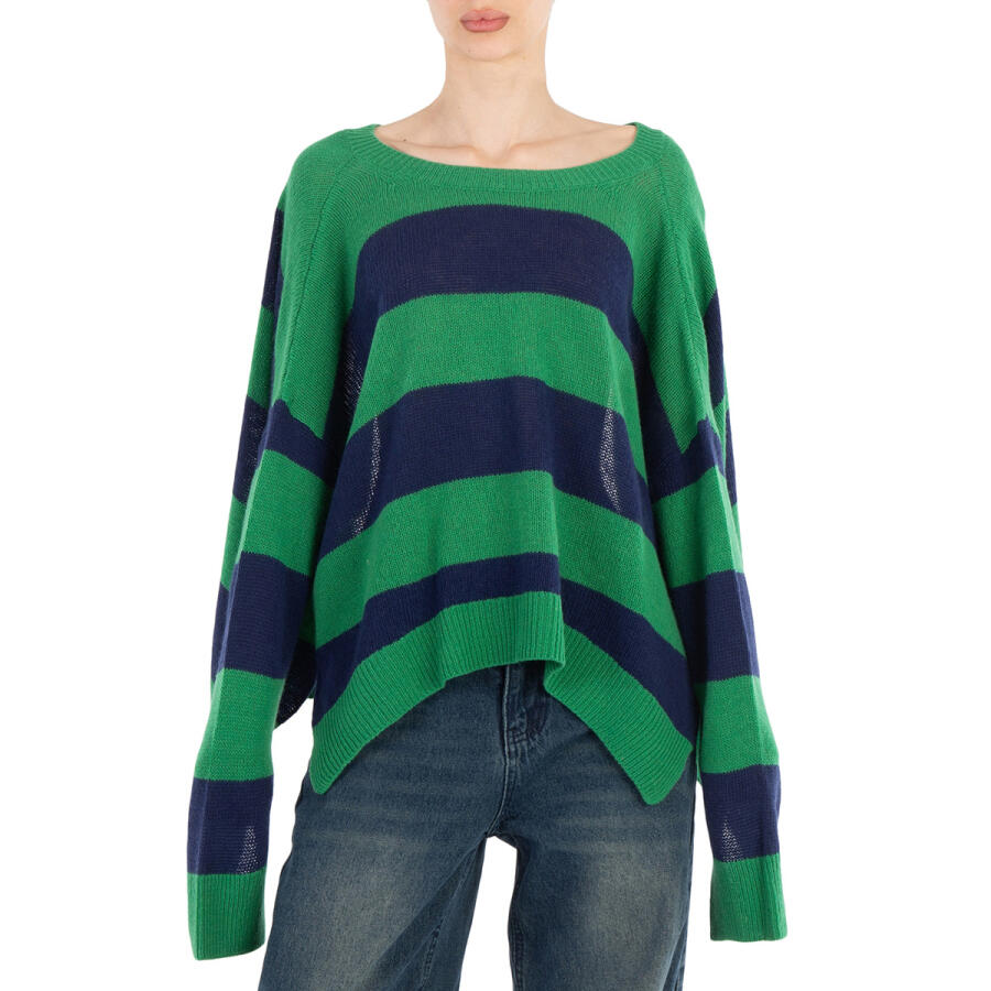 Marni Ladies Loose-fit Striped Jumper Cover