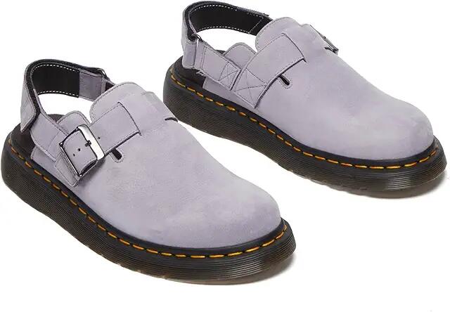 Dr. Martens Jorge II Leather Slingback Mules (Lavender Frost) Lace-up Boots Cover