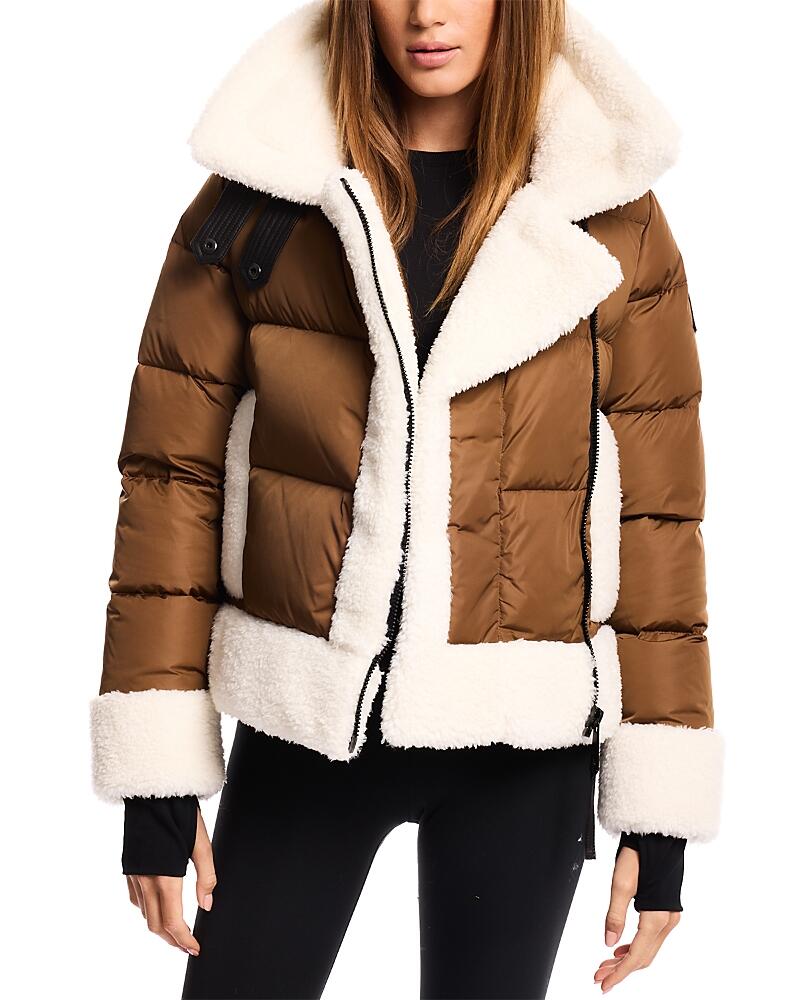 Sam. Bianca Sherpa Trim Down Jacket Cover