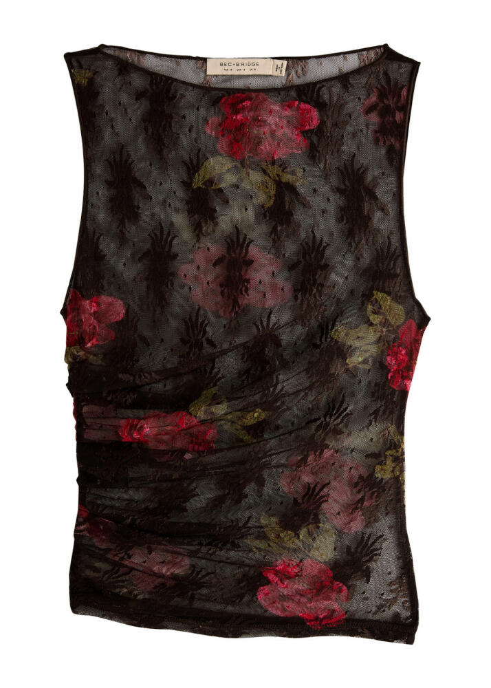 Bec & Bridge Desert Rose Floral-print Lace Tank - Brown Cover