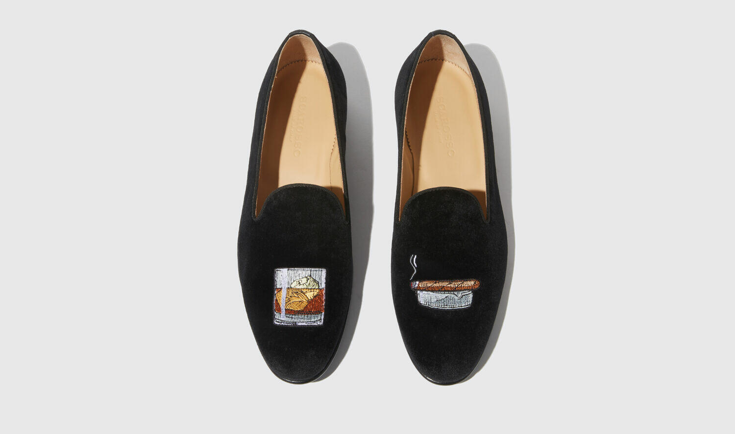 Scarosso Slippers Tom Black Velvet Velvet Cover