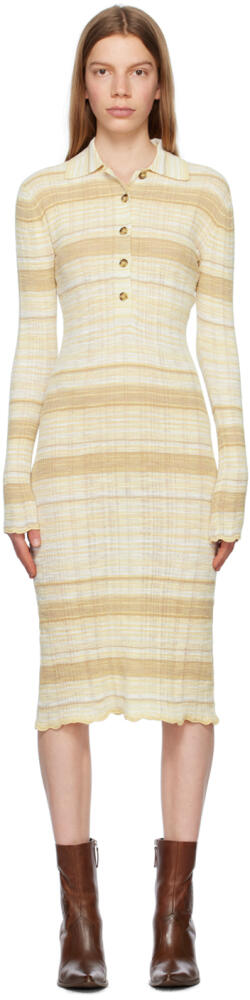 Acne Studios SSENSE Exclusive Beige Midi Dress Cover