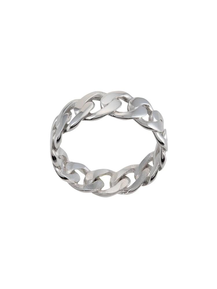 Nialaya Jewelry chain-link band ring - Silver Cover