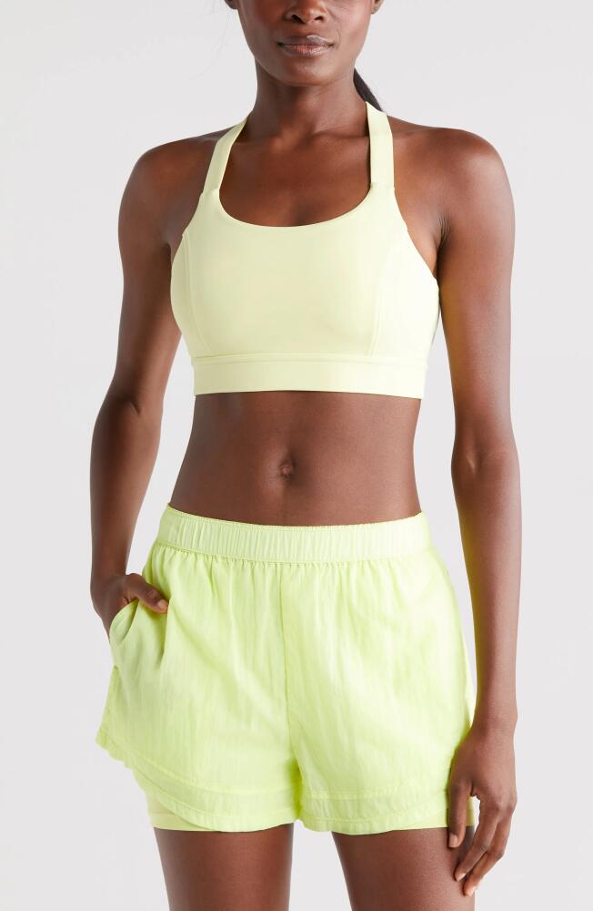 zella Studio Luxe Lite Court Sports Bra in Green Finch Cover