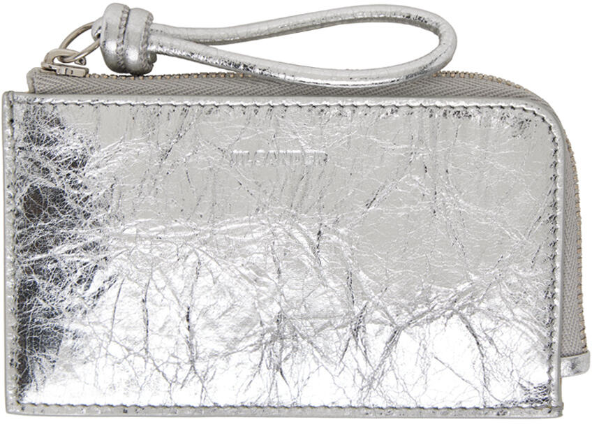 Jil Sander Silver Giro Card Holder Cover