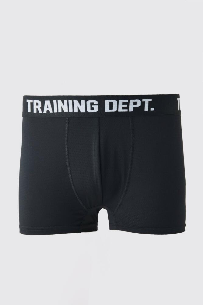 boohoo Mens Active Training Dept Performance Boxer - Black Cover