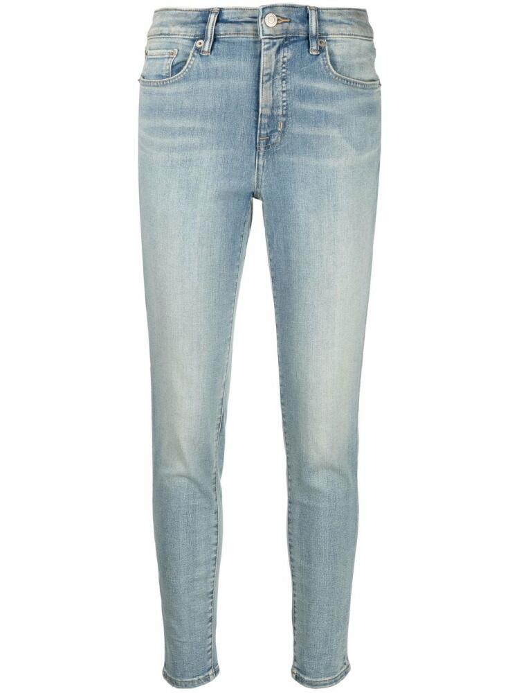 Lauren Ralph Lauren faded skinny ankle jeans - Blue Cover