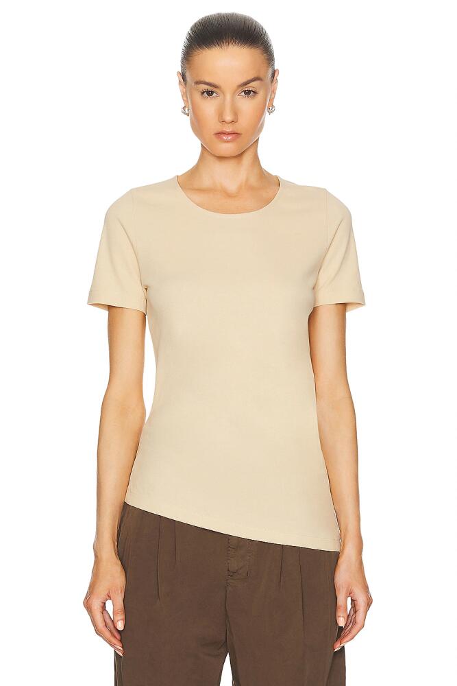 Lemaire Twisted Tee in Beige Cover