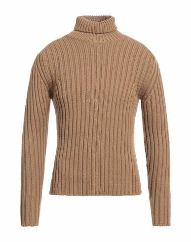 Ten C Man Turtleneck Camel Wool Cover