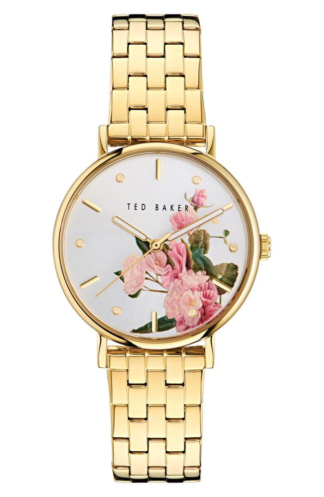 Ted Baker London Floral Bracelet Watch in Gold-Tone Cover