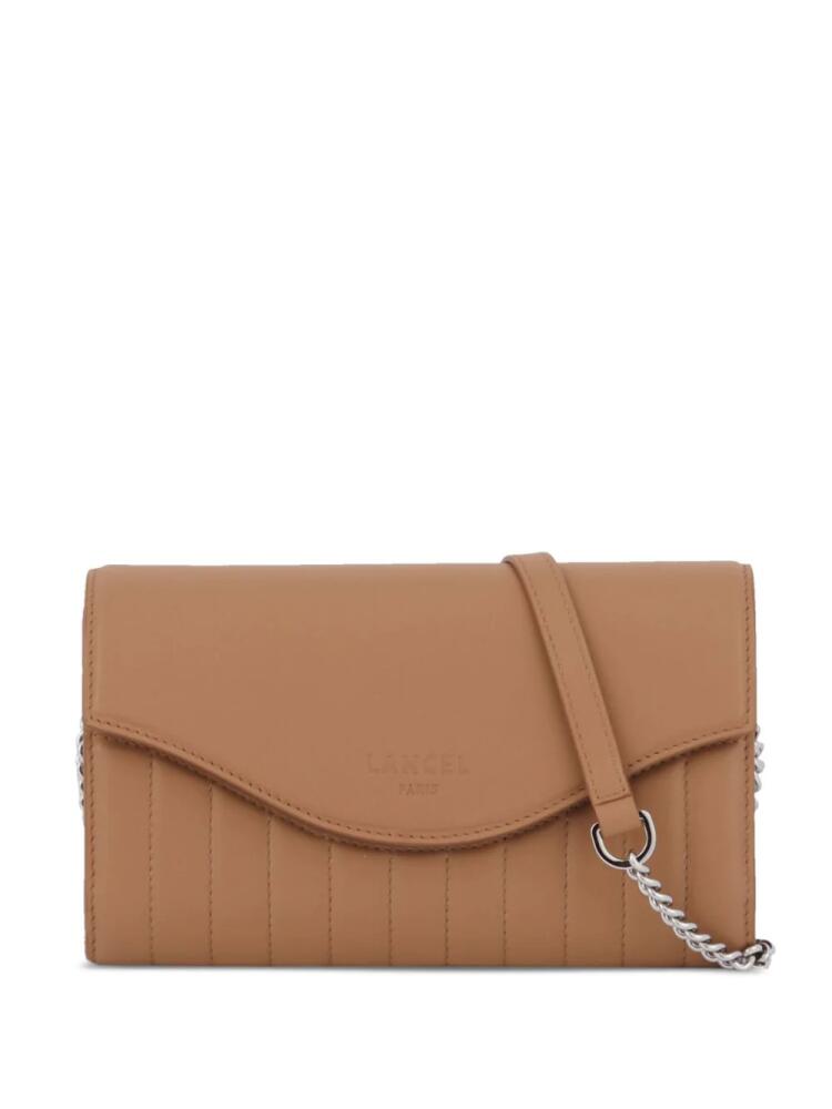 Lancel leather chain wallet - Brown Cover