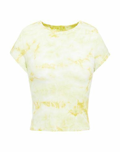 Enza Costa Woman T-shirt Yellow Viscose, Silk, Lycra Cover