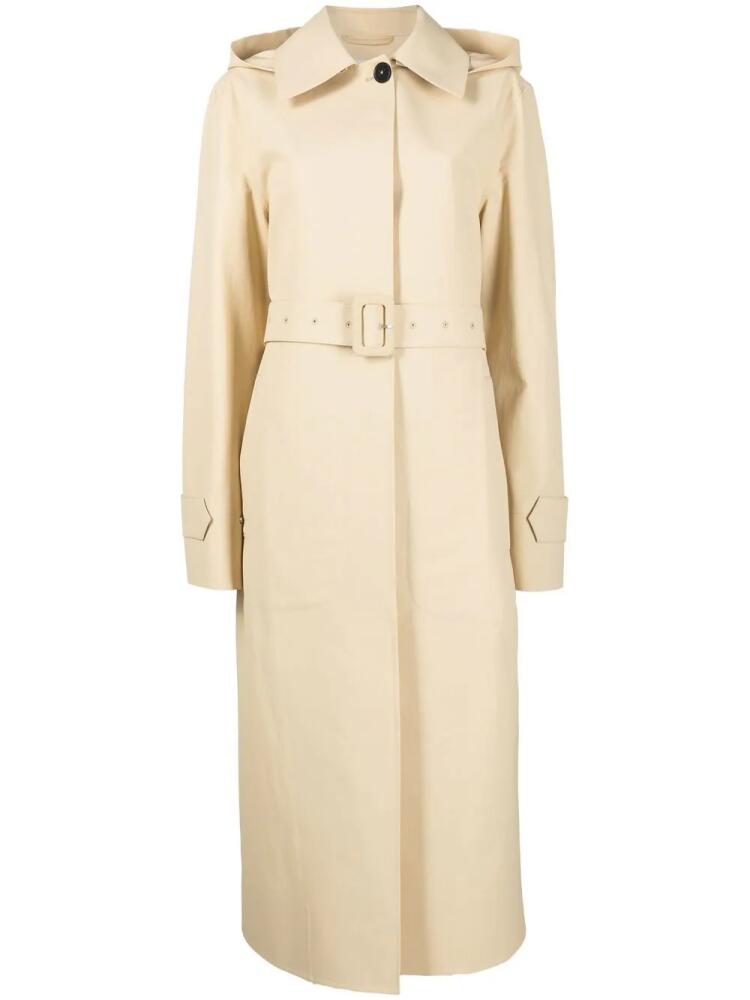 Jil Sander hooded cotton trench coat - Neutrals Cover