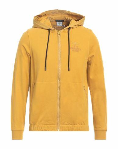 Aeronautica Militare Man Sweatshirt Mustard Cotton, Polyester Cover