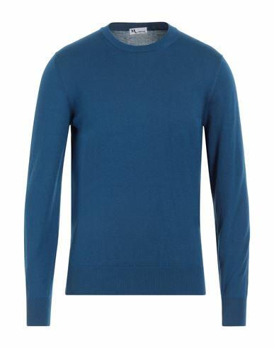 Doppiaa Man Sweater Blue Cotton Cover