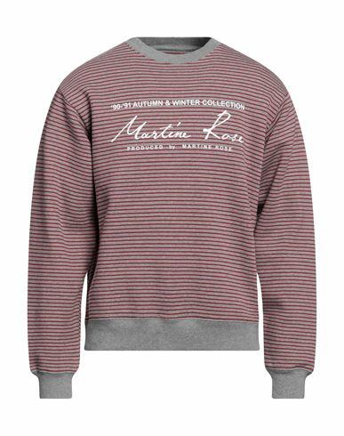 Martine Rose Man Sweatshirt Grey Cotton Cover