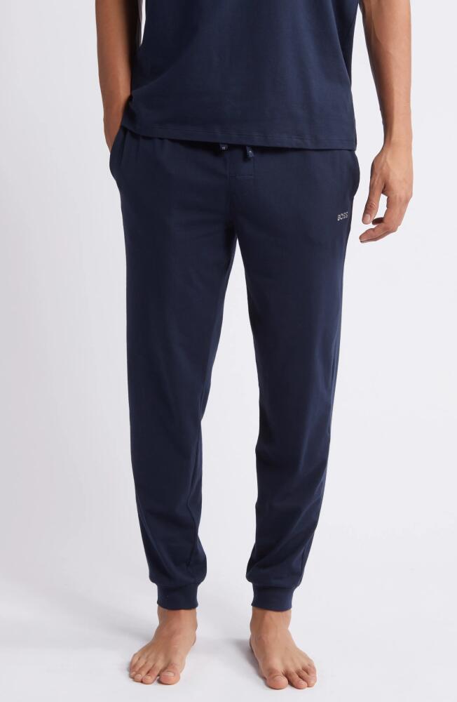 BOSS Mix Match Pajama Joggers in Dark Blue Cover