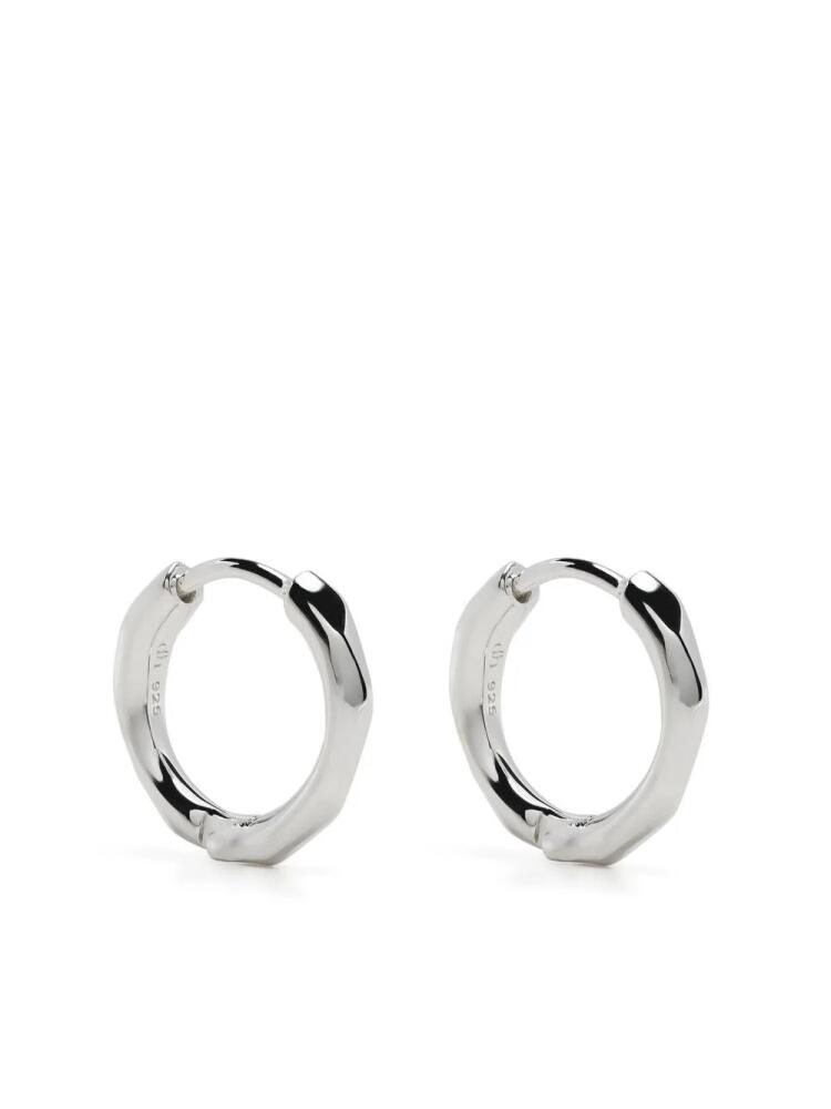 Dinny Hall mini Thalassa huggie hoop earrings - Silver Cover