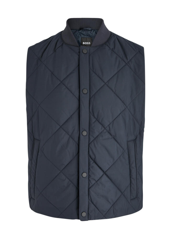 Boss Quilted Shell Gilet - Navy Cover