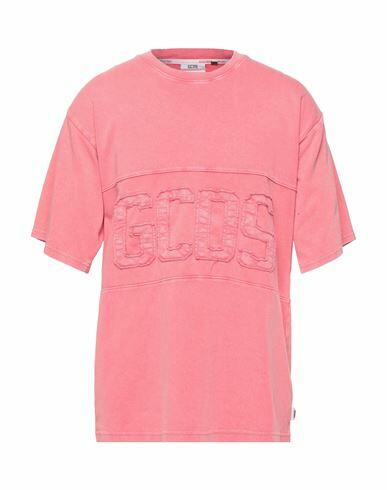 Gcds Man T-shirt Coral Cotton Cover