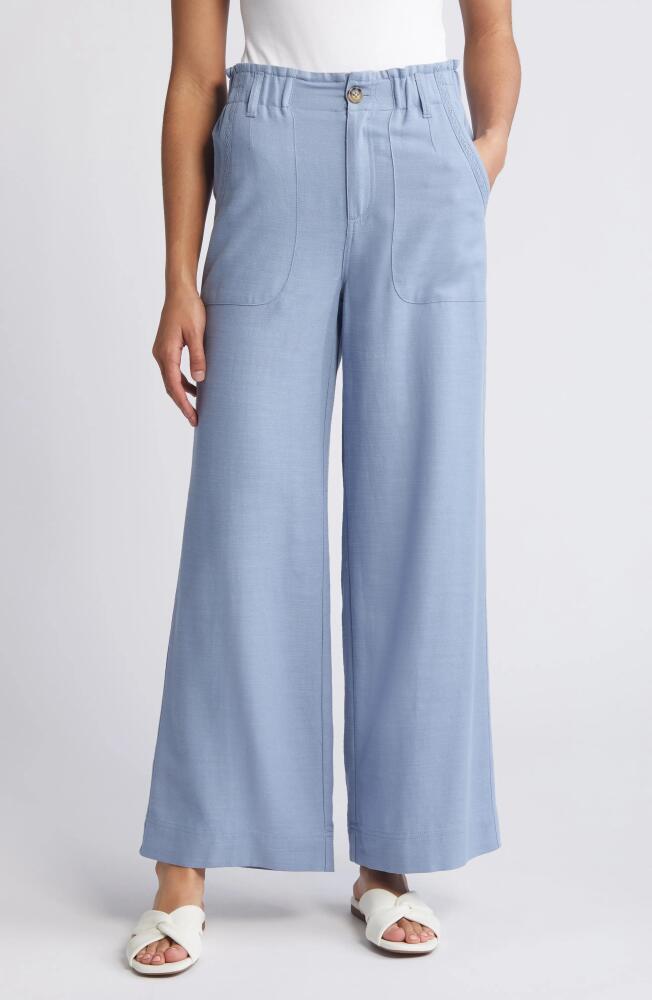 Wit & Wisdom Sky Rise Wide Leg Pants in Horizon Blue Cover