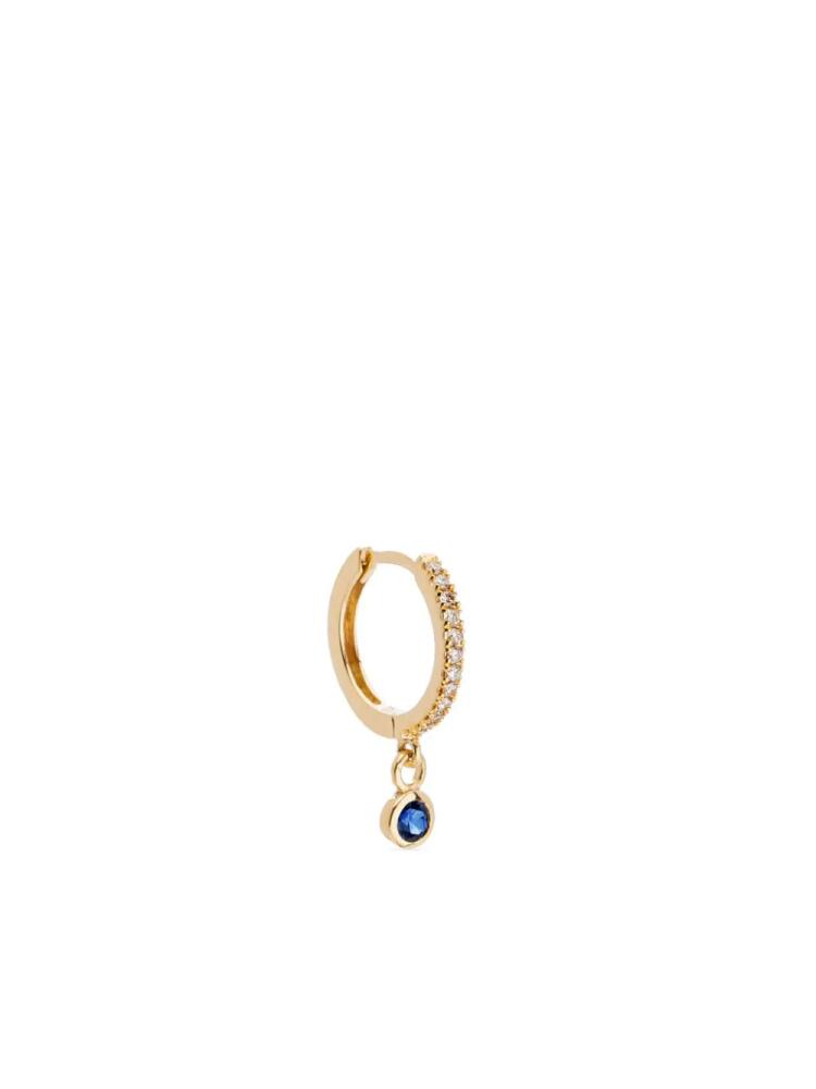 We by WHITEbIRD 18kt yellow gold Ada sapphire and diamond hoop earring Cover