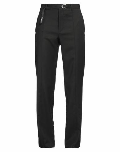 Ferragamo Man Pants Black Virgin Wool, Polyamide, Elastane Cover