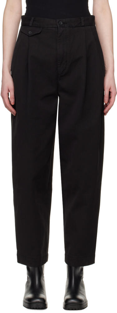 AGOLDE Black Becker Trousers Cover