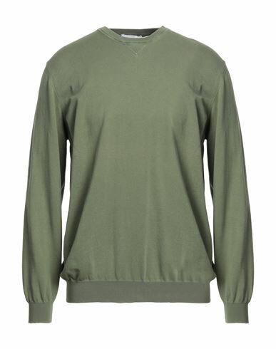 Alpha Studio Man Sweater Sage green Cotton Cover