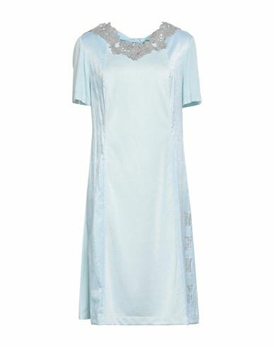 Elisa Cavaletti By Daniela Dallavalle Woman Midi dress Sky blue Linen, Cotton, Elastane Cover