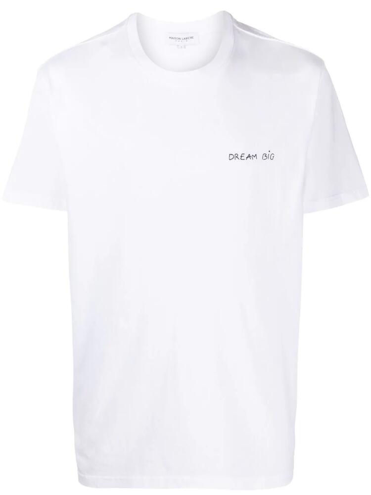 Maison Labiche logo-print short-sleeve T-shirt - White Cover