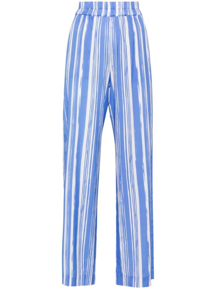 Baum Und Pferdgarten Nala striped wide-leg trousers - Blue Cover