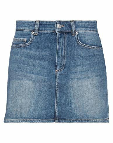 Chiara Ferragni Woman Denim skirt Blue Cotton, Elastane Cover