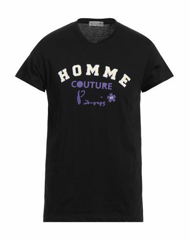 Daniele Alessandrini Homme Man T-shirt Black Cotton Cover