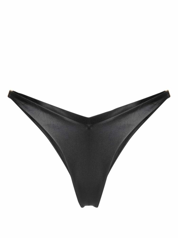 GCDS logo-hardware bikini bottoms - Black Cover