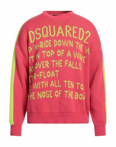 Dsquared2 Man Sweater Fuchsia Cotton Cover