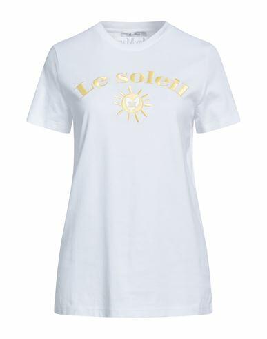 Max Mara Woman T-shirt White Cotton Cover