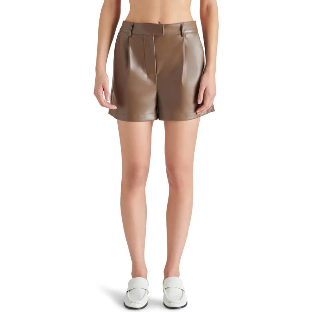 Steve Madden Imelda Faux Leather Shorts in Coco Cover