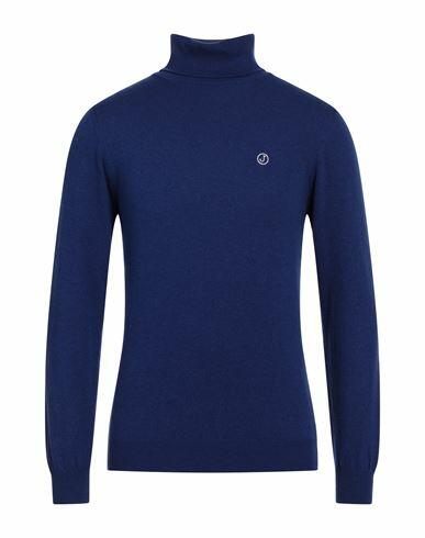 Jeckerson Man Turtleneck Bright blue Viscose, Wool, Polyamide, Cashmere Cover