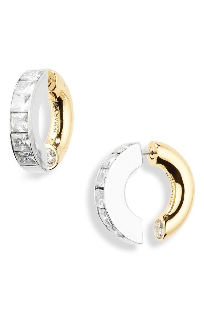 DEMARSON Lola Front/Back Hoop Earrings in Gold Cover