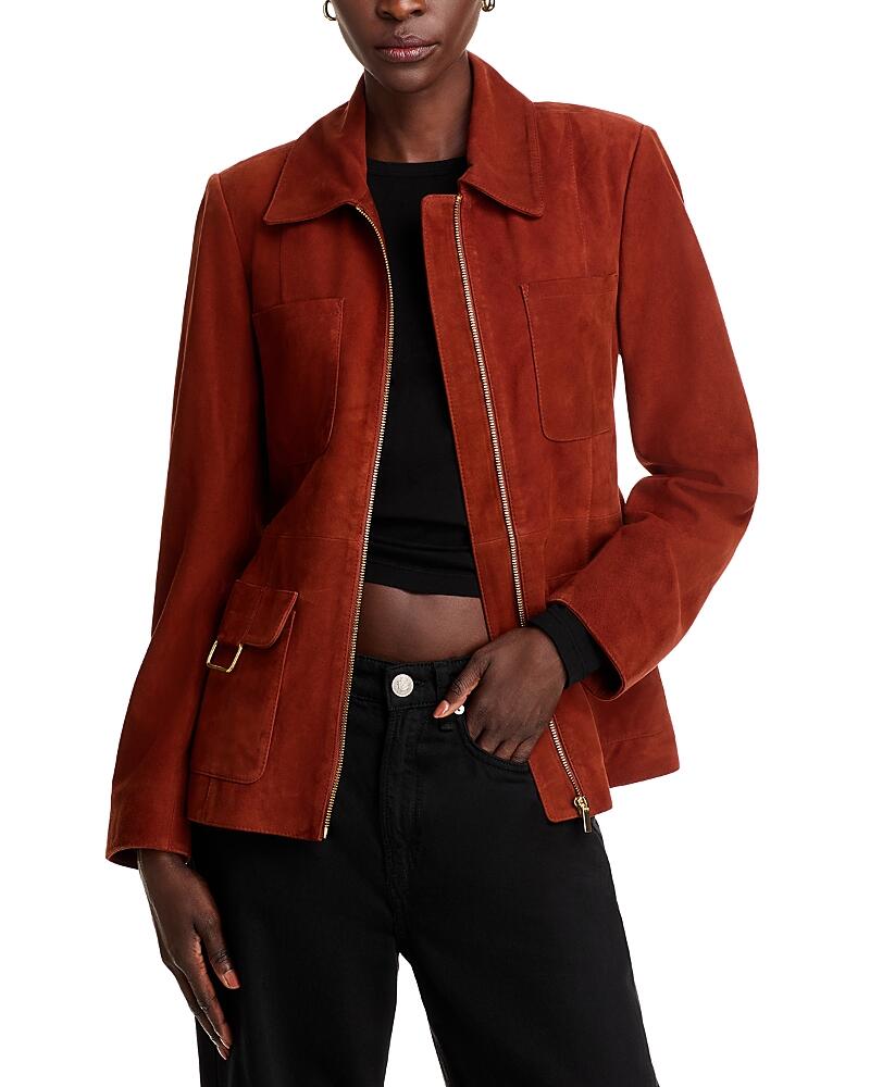 Bagatelle Suede Zip Front Jacket Cover