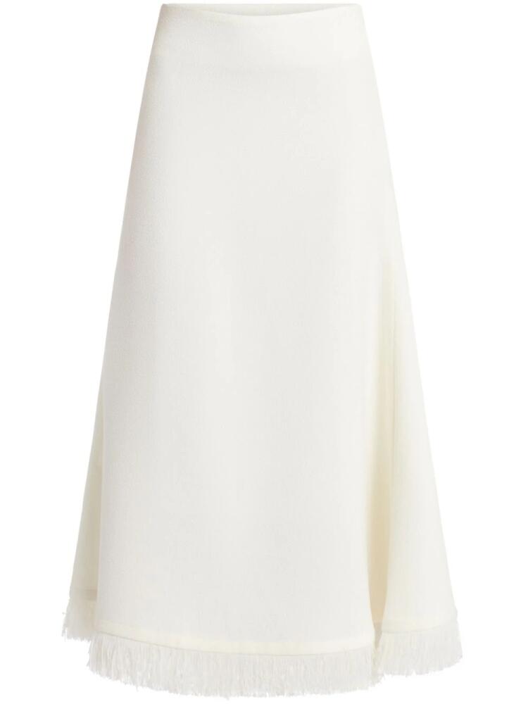 CHATS BY C.DAM A-line midi skirt - White Cover