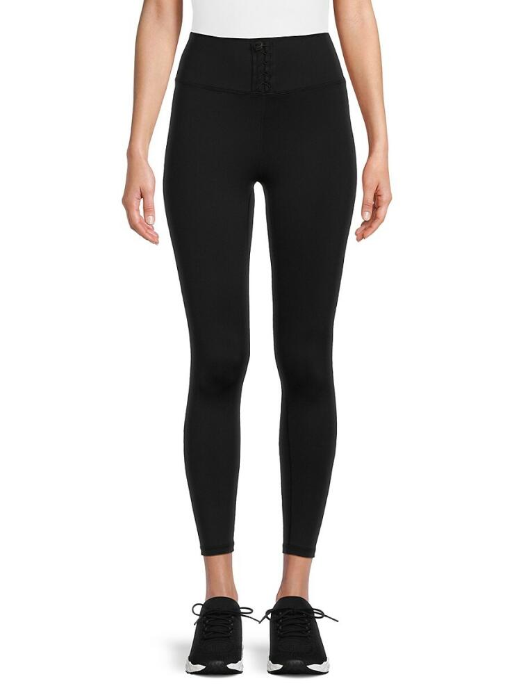 IVL Women's Drawcord Leggings - Jet Black Cover