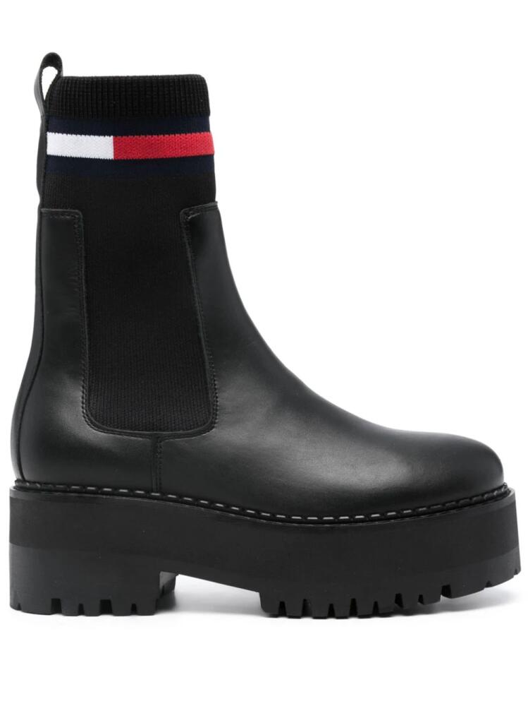 Tommy Jeans Flatform chelsea boots - Black Cover