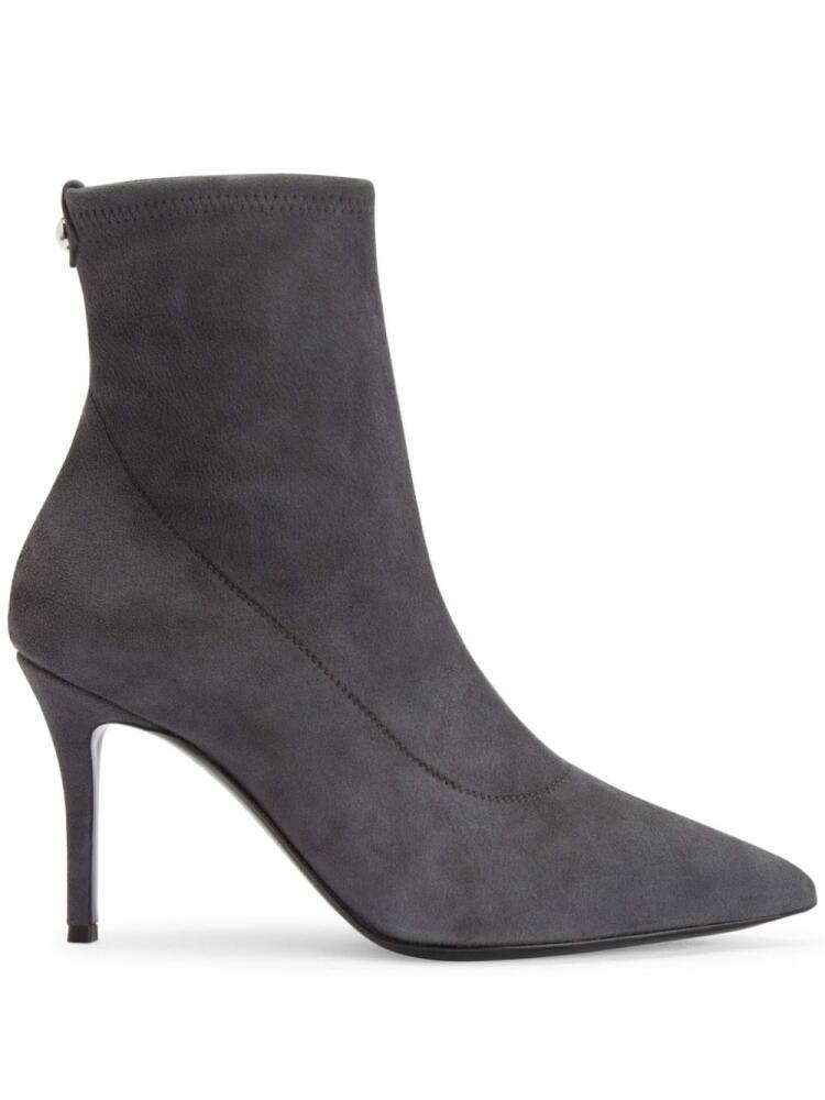 Giuseppe Zanotti Mirea 90mm suede ankle boots - Grey Cover